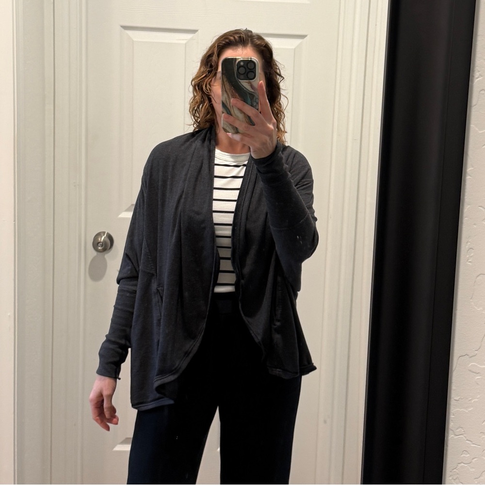 Lululemon dark grey transformation cardigan